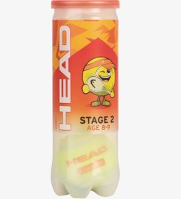تصویر توپ تنیس بچه گانه هد نارنجی استیج 2 | Stage 2 Orange Ball - 3 عددی Head Stage 2 Orange Ball | 578423