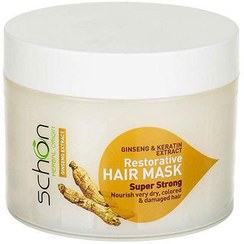تصویر ماسک موی کاسه ای کراتین و جینسینگ شون|Ginseng hair mask schon 