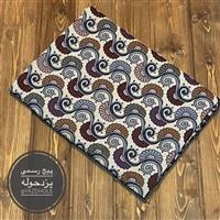 تصویر زیر سفره سنتی یزدی طرح گل پیچک ا Helix design Yazdi tablecloth Helix design Yazdi tablecloth