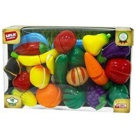 تصویر ست حرفه ای جعبه برش میوه و سبزیجات 41 تکه اسباب بازی Akids LEGO 
