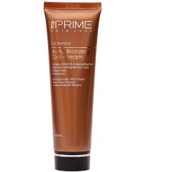 تصویر ژل-کرم برنزه‌کننده صورت و بدن مناسب انواع پوست پرایم 