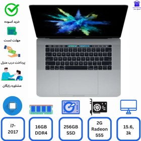 تصویر لپ تاپ استوک ( مک بوک ) اپل مدل APPLE MacBook Pro 2017 CPU: i7 7th | Ram:16GB | SSD:256GB | VGA:2G Radeon pro 555 APPLE MacBook Pro 2017 CPU: i7 7th | Ram:16GB | SSD:256GB | VGA:2G Radeon pro 555