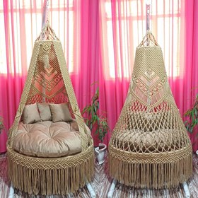 تصویر تاب ریلکسی مکرومه و شاه نشین 