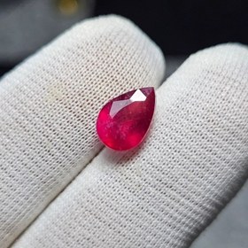 تصویر نگین سنگ یاقوت معدنی آفریقایی کد 34897 