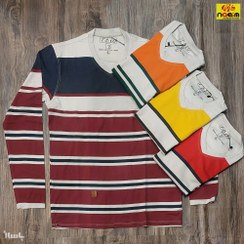 تصویر بلوز مردانه یقه هفت پنبه سنگشور سایز l-xl 