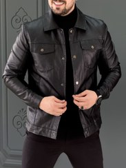 تصویر کت چرم 888A مشکی 