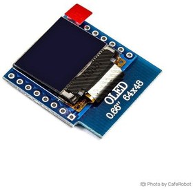 تصویر ماژول نمایشگر OLED D1 Mini تک رنگ 0.66 اینچ دارای ارتباط I2C 