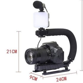 تصویر گیمبال و لرزشگیر دوربین مدل Video Making AY-49U مشکی دوربین ورزشی دوربین اکشن ورزشی Video Making AY-49U