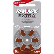 تصویر باتری سمعک ریواک اکسترا شماره 312 EXTRA RAYOVAC RAYOVAC EXTRA Hearing Aid Battery