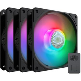 تصویر فن کیس کولر مستر 12*12 Cooler Master SICKLEFLOW 120 ARGB بسته 3 عددی 