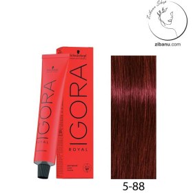 تصویر رنگ موی قرمز قوی روشن ایگورا رویال Igora Royal Red 5-88 