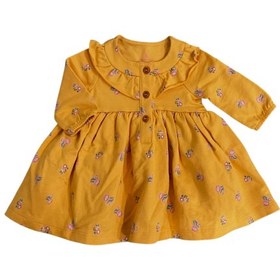 تصویر پیراهن دخترانه بچگانه وارداتی برند mothercareسایز نیوبورن تا ۲۴ماه 