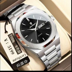 تصویر ساعت مچی مردانه پوداگار مدل PD3 بند استیل مربعی 