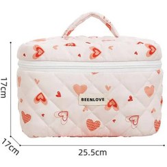 تصویر کیف آرایش طرح قلب باهلز bahels 