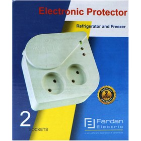 تصویر محافظ یخچال بدون ارت فردان الکتریک با کابل 1٫8 متری مدل 31015 Fardan Electric 31015 Voltage Protector With 1.8m Cable with 2 Entries