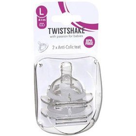 تصویر سر شیشه 2عددیLarge تویست شیک +4 ماه سه قطره«Twistshake» 787457636