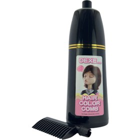 تصویر شامپو رنگ مو دکسی حجم ۲۰۰ میل شانه دار قهوه ای تیره 