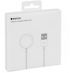 تصویر شارژر اپل واچ (اصل، اپل استور) 1 متری مدل A1923 کابل شارژ مغناطیسی ساعت اپل 