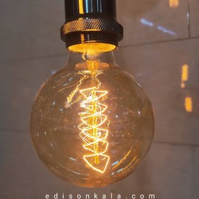 تصویر لامپ ادیسونی فیلامنتی Filament G95 E27 40W ا Edison G95 Bulb Lamp E27 40W Edison G95 Bulb Lamp E27 40W