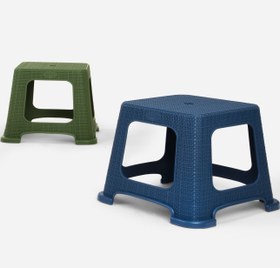 تصویر چهارپایه حصیری کوتاه 