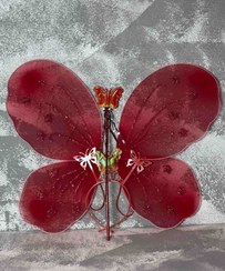 تصویر بال فرشته چراغ دار - قرمز 