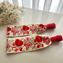 تصویر هدبند تافته سوزندوزی 