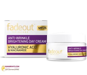 تصویر کرم روشن کننده و ضد چروک روز فید اوت Fadeout Anti Wrinkle Brightening SPF25 حجم 75 میل Fadeout Anti Wrinkle Brightening Cream SPF25 75 ml