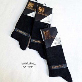 تصویر جوراب مردانه مشکی 