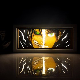 تصویر تابلو لایت باکس انیمه ای اتک | Attack on Titan Anime Light Box 