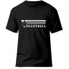 تصویر تیشرت ورزشی والیبال فشن لاین VLYBL 64 | مشکی/سفید 