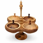 تصویر اردورخوری چوبی چهارخانه کلاسیک 