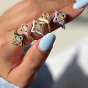 تصویر انگشتر مینا کاری روبرتو کوین 