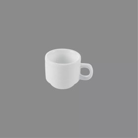 تصویر فنجان قهوه خوری چینی زرین سفید (سایز 6) Zarin Iran Hotel-49 White 1 Piece Porcelain Coffe-Cup 6