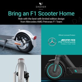 تصویر اسکوتر برقی شیائومی مدل Xiaomi Mi Electric Scooter Pro 2 Mercedes-AMG Petronas F1 Team Edition 