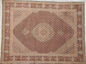تصویر فرش دستبافت 12 متری تبریز، طرح ماهی، 40 رج، کرک ا Tabriz Carpet Tabriz Carpet
