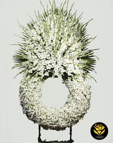 تصویر پایه گل ترحیم حلقه ای کد 159 