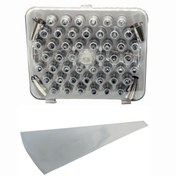 تصویر ماسوره 52 عددی استیل با قیف پارچه ای 