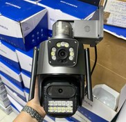 تصویر دوربین سیم کارت خور دو لنزه چرخشی v380 v380 Mini Speed Dome
