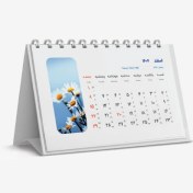 تصویر چاپ تقویم رومیزی پایه سخت کوچک 