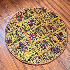 تصویر فرش چهل تیکه کلاژ گرد patchwork