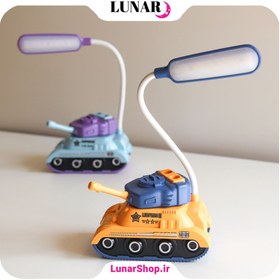 تصویر چراغ مطالعه فانتزی تانک Tank-Shaped Desk Lamp