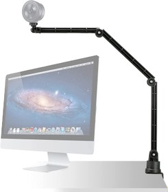 تصویر Tabletop Clamp Mount Holder Stand compatible with Razer Kiyo Pro X webcams, Seiren X Mini V2 Elite Microphones, Ring Light 12'' 