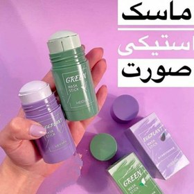 تصویر ماسک استیکی صورت عصاره چای سبز 