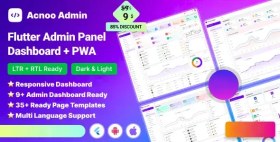 تصویر دانلود Acnoo Admin قالب فلاتر داشبورد مدیریت با PWA 