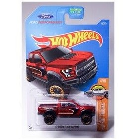 تصویر اتوبوس و مینی بوس اسباب بازی 17 'FORD F 150 RAPTOR RED FORD PERFORMANCE HW کامیون های داغ HOT WHEELS 