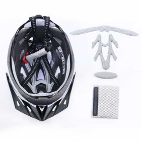 تصویر کلاه دوچرخه سواری راکی - فسفری زرد / از سایز ۵۸ تا ۶۱ سانتی متر Rocky cycling helmet