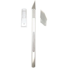 تصویر کاتر قلمی استیل با تیغ اضافه 