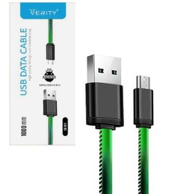 تصویر کابل میکرو یو اس بی Verity CB3112 1m با روکش چرمی ا Verity CB3112 1m MicroUSB Data & Charging Cable Verity CB3112 1m MicroUSB Data & Charging Cable