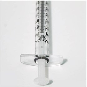 تصویر سرنگ انسولین شیشه ای لوئرلاک ونزو مجارستان Luer-Lok™ 1-mL Syringe vonzo