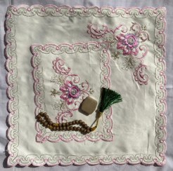 تصویر جانماز بنفشه آستر دار 45 * 45 